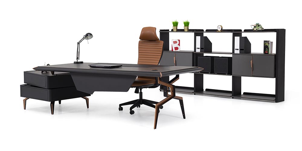 Vizyon Office Furniture MIAMI EXECUTIVE DESK SET